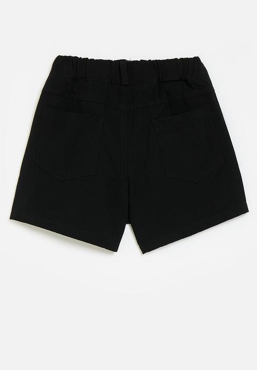 Pop Candy - Elasticated shorts - black