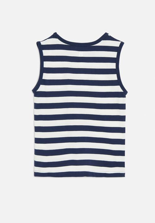 Cotton On - The essential tank - in the navy/vanilla stripe