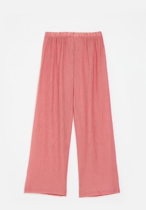 Pop Candy - Wide leg lounge pants - pink