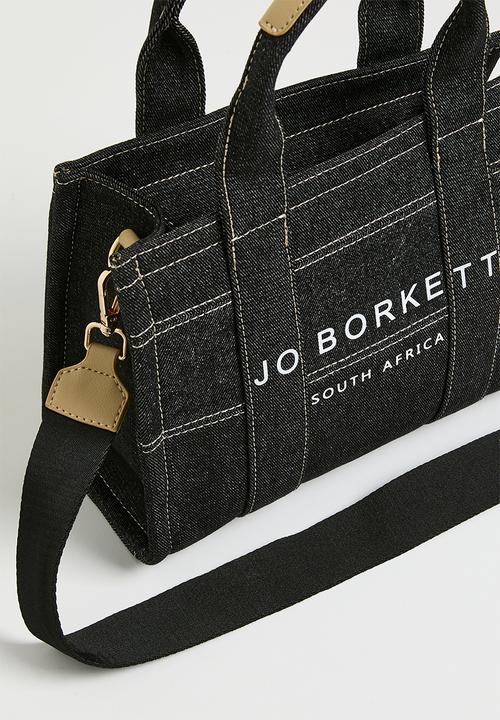 Jo Borkett - Denim medium shopper bag - black