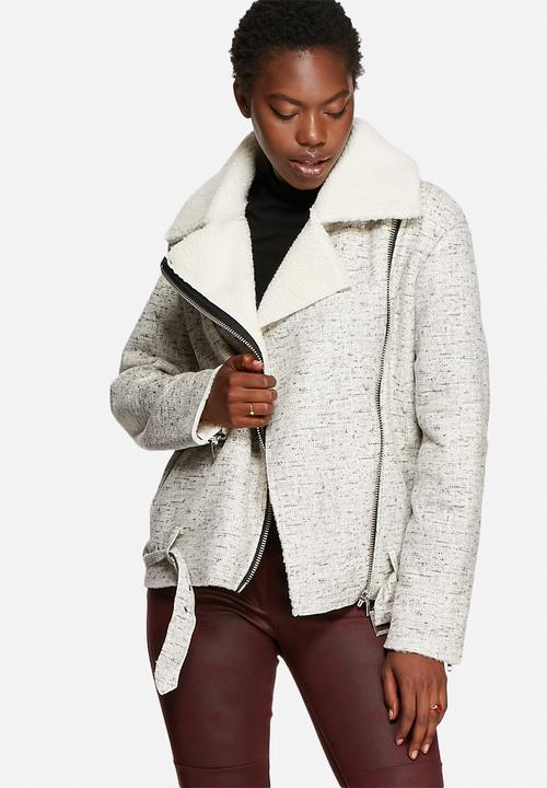 Glamorous - Tweed Biker Jacket