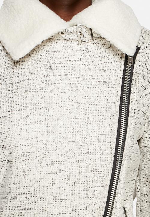 Glamorous - Tweed Biker Jacket