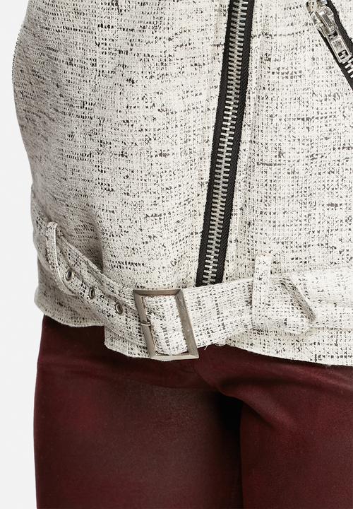 Glamorous - Tweed Biker Jacket