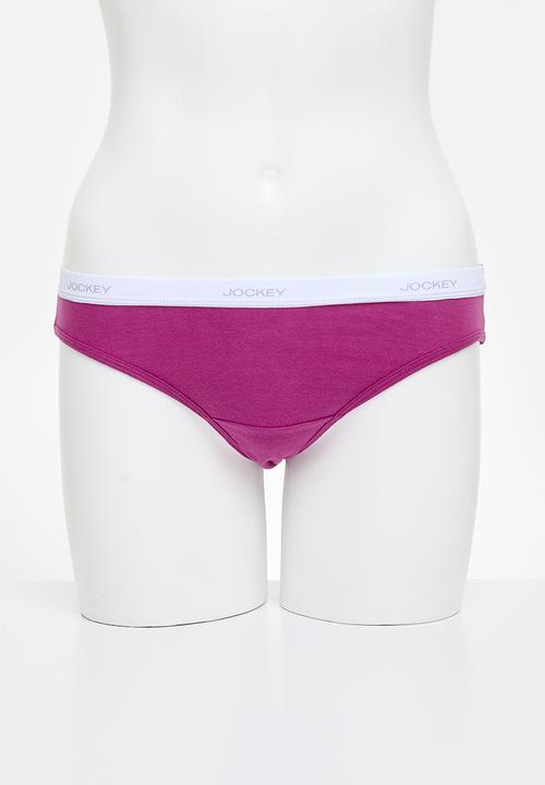 Jockey - 6 Pack value print bikini - pink/grey/blue/lilac/navy/therap