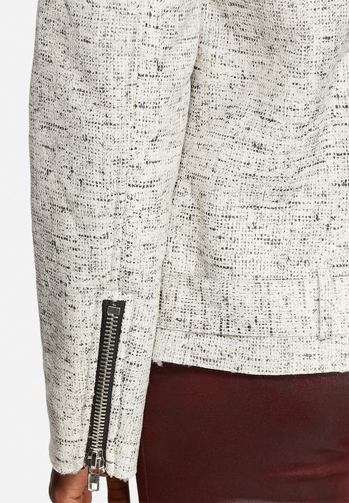 Glamorous - Tweed Biker Jacket