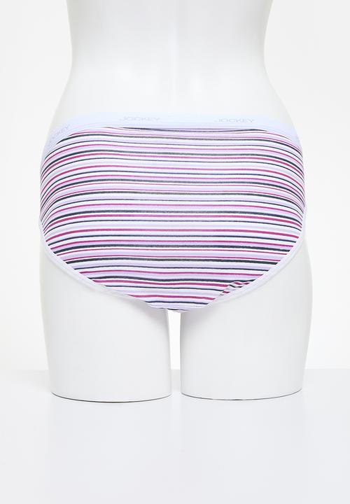 Jockey - 6 Pack value print bikini - pink/grey/blue/lilac/navy/therap