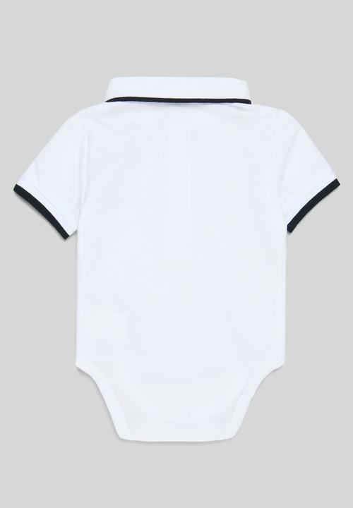 Pop Candy - Collared romper - white