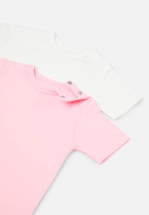 Pop Candy - 2 Pack romper set - pink & white