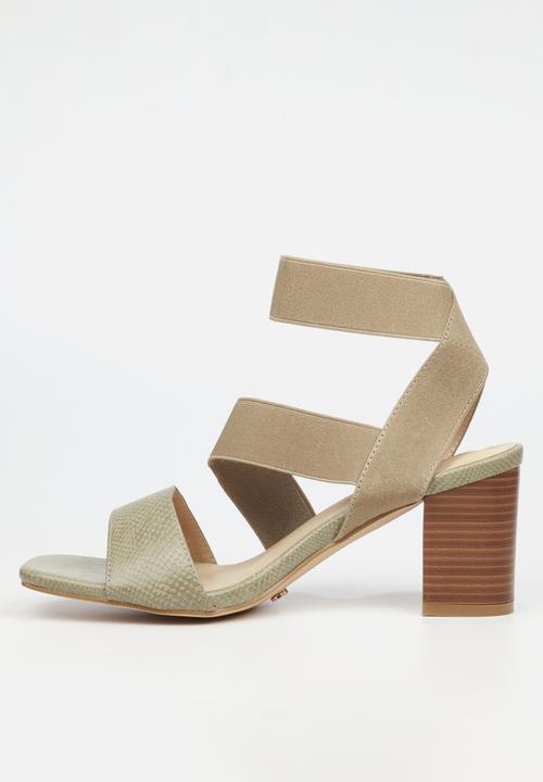 Butterfly Feet - Abigail 1 block heel - olive