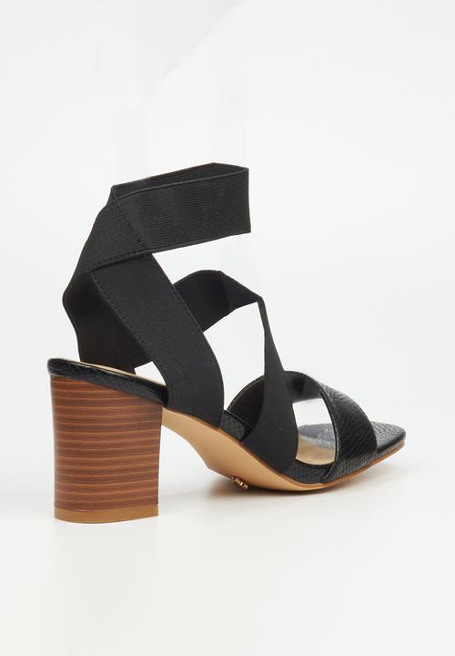 Butterfly Feet - Abigail 1 block heel - black