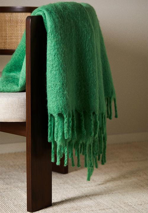 H&M - Wool-blend blanket - green