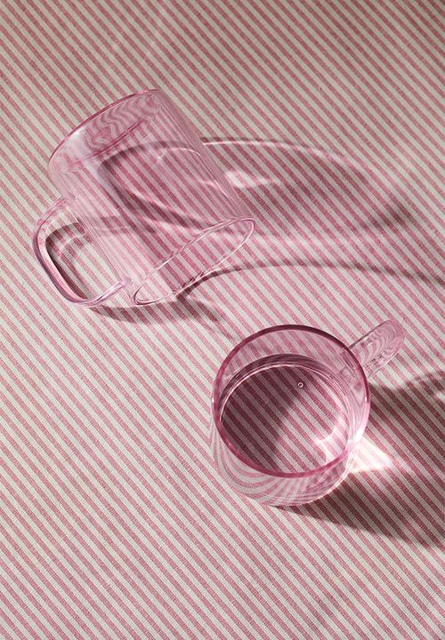 H&M - Glass mug - light pink