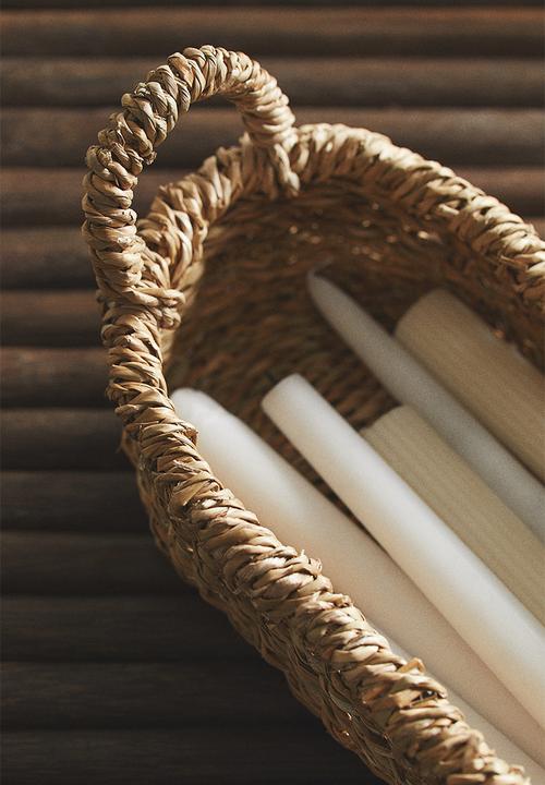 H&M - Seagrass storage basket - beige