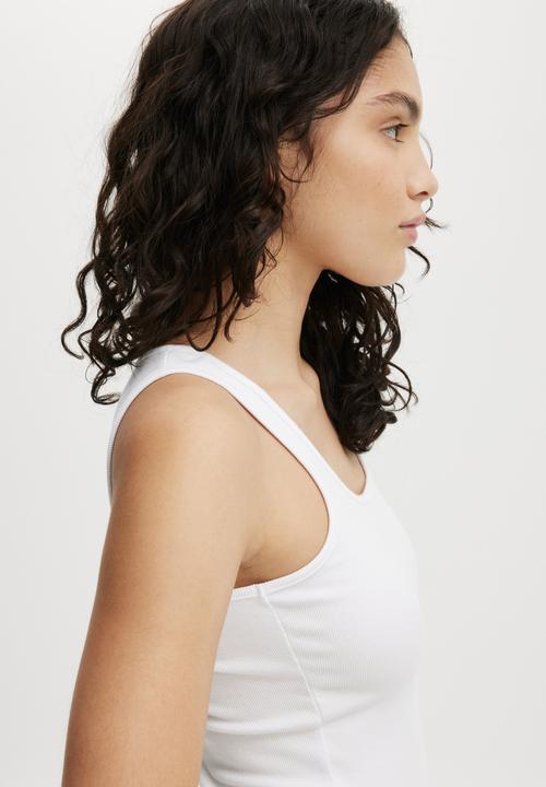 Cotton On - Byron Scoop Tank - White