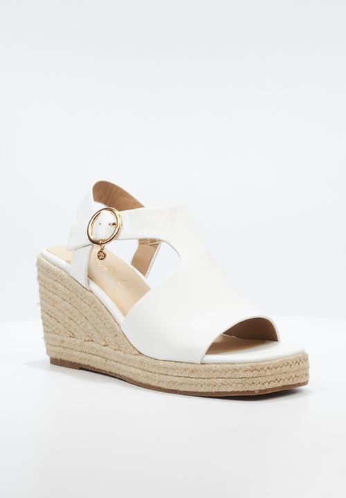 Miss Black - Hay 2 espadrille - white