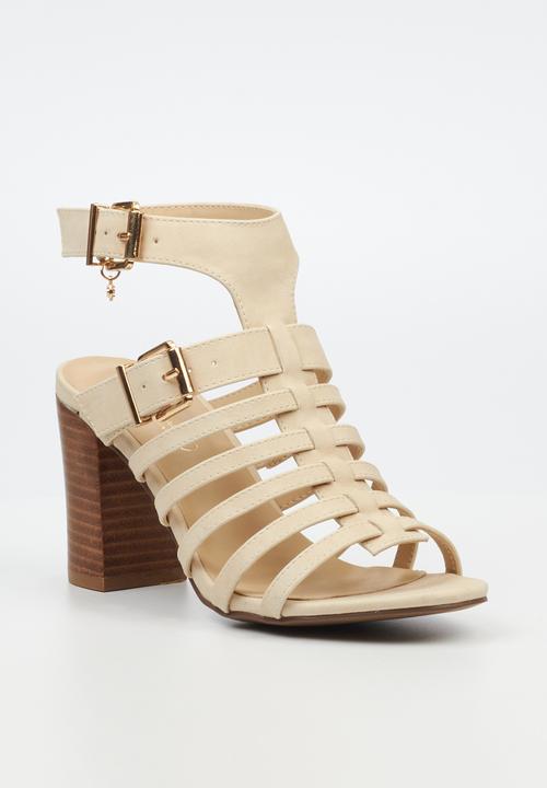 Miss Black - Hazel 1 block heel - beige