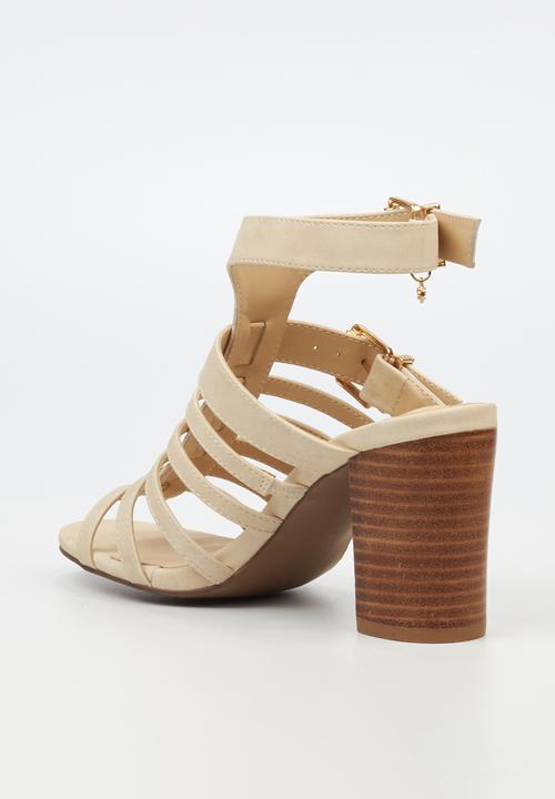 Miss Black - Hazel 1 block heel - beige