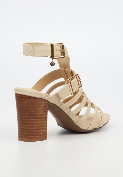 Miss Black - Hazel 1 block heel - beige