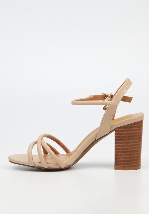 Miss Black - Hazel 2 block heel - neutral