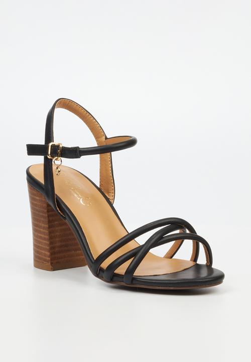 Miss Black - Hazel 2 block heel - black