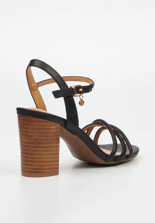 Miss Black - Hazel 2 block heel - black
