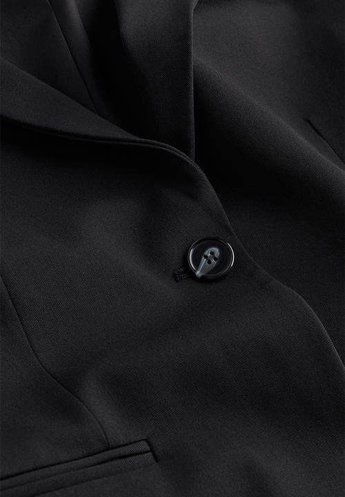 H&M - Tapered-waist twill blazer - black