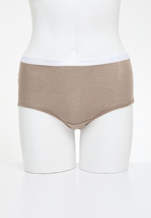 Jockey - 3 Pack plain full brief -  taupe/Pink/Marshmellow Pink