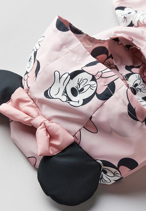 H&M - Printed windbreaker - light pink & minnie mouse