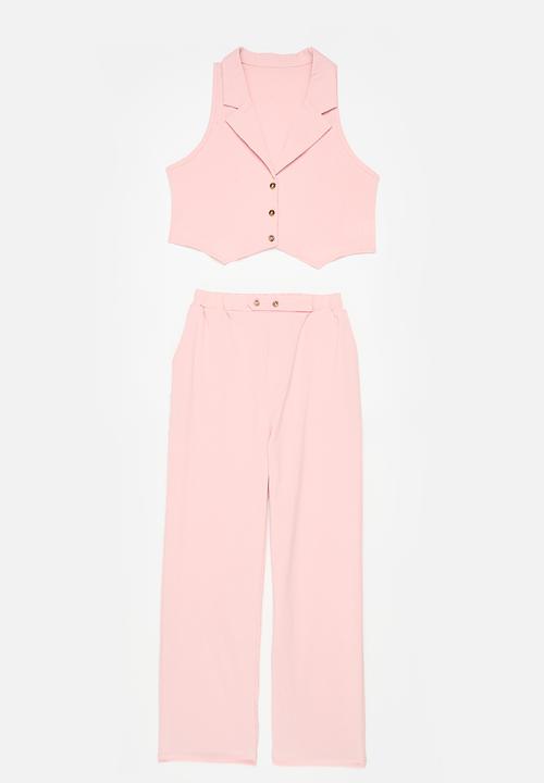 Pop Candy - Waist coat & pant set - pink