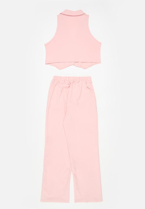 Pop Candy - Waist coat & pant set - pink