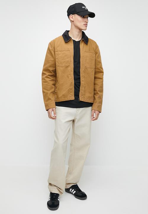 Cotton On - Cropped worker jacket - tobacco