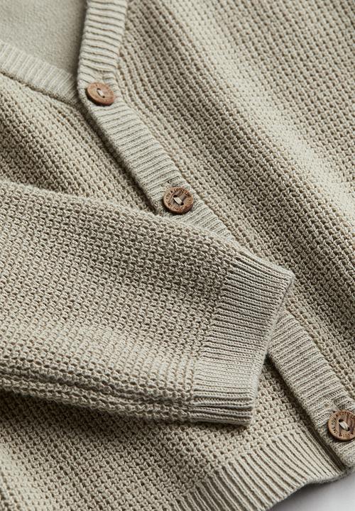 H&M - Waffle-knit cardigan - beige