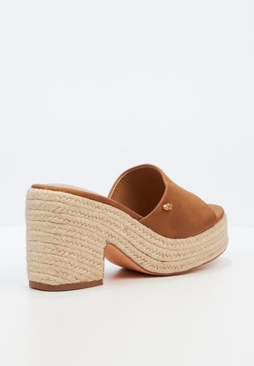 Miss Black - Bonnet 2 espadrille - tan