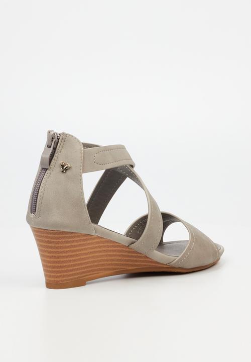 Butterfly Feet - Shani 6 wedge - grey