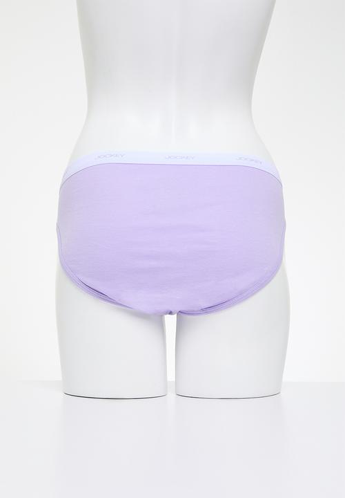 Jockey - 6 Pack value plain bikini - multi