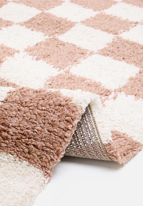 Fotakis - Shaggy checkered Rug - rust