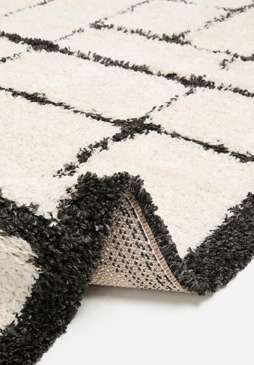 Fotakis - Shaggy Rug Linear - Black