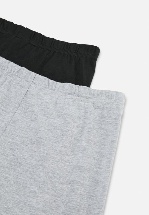 Pop Candy - 2 Pack cycling short - black & grey