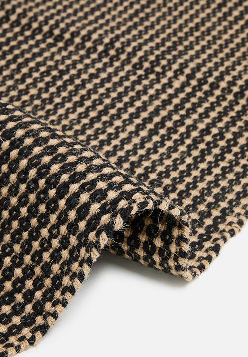 Sixth Floor - Cotton Jute Table Runner - Black