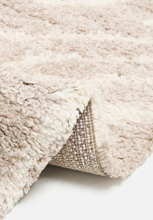 Fotakis - Shaggy contour rug - natural