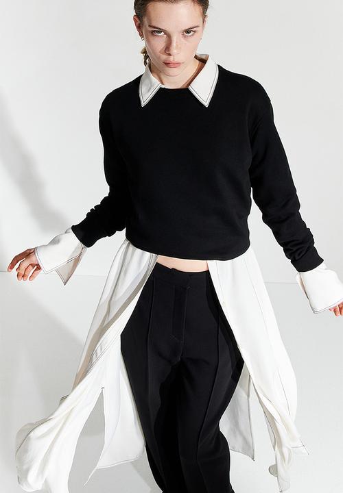 H&M - Tie-belt shirt dress - cream