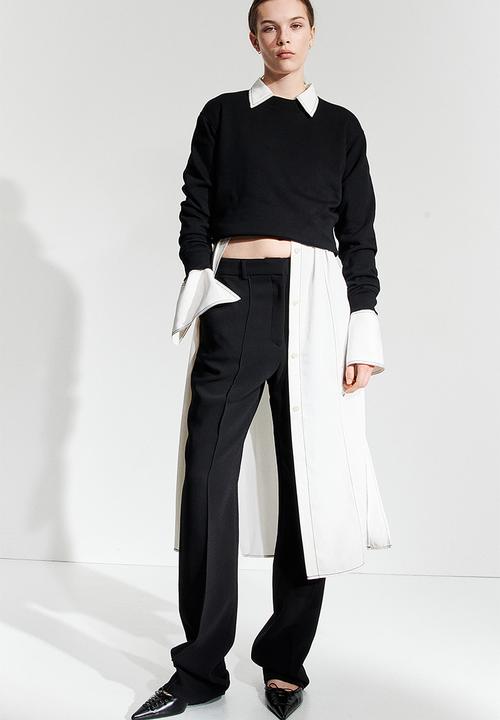 H&M - Tie-belt shirt dress - cream