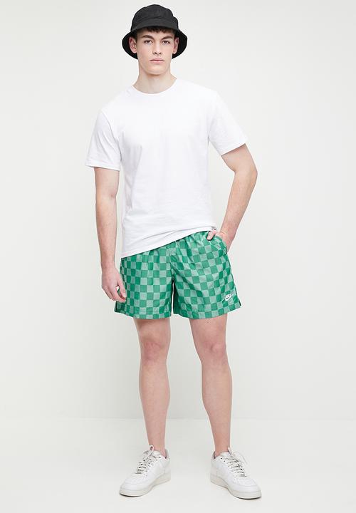 Nike - Nike Club Flow Shorts checkers - malachite & white