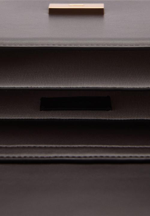 MANGO - Bag amber - dark brown