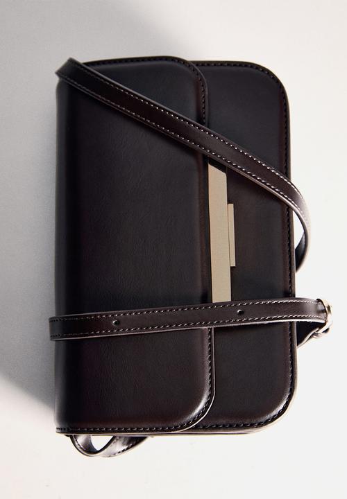 MANGO - Bag amber - dark brown