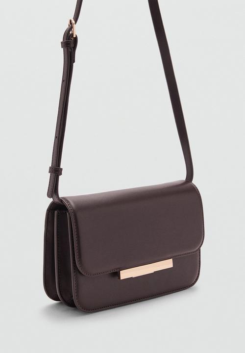 MANGO - Bag amber - dark brown