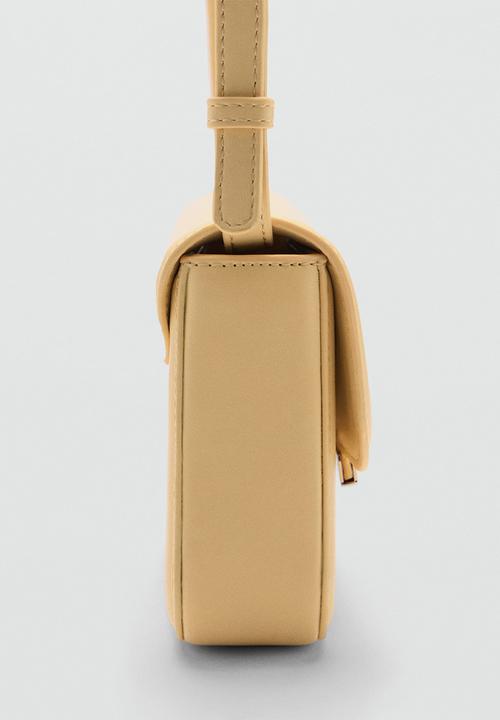 MANGO - Bag amber - light/pastel yellow