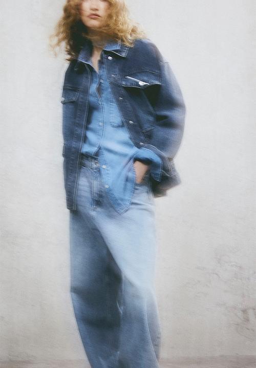 H&M - Lyocell denim shirt - light denim blue