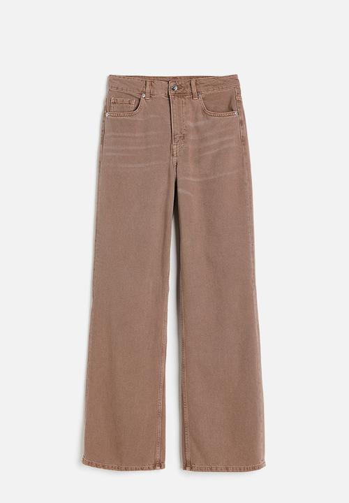 H&M - Wide high jeans - brown