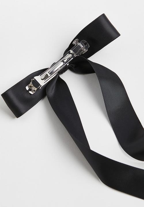 H&M - Bow-decorated hair clip - black